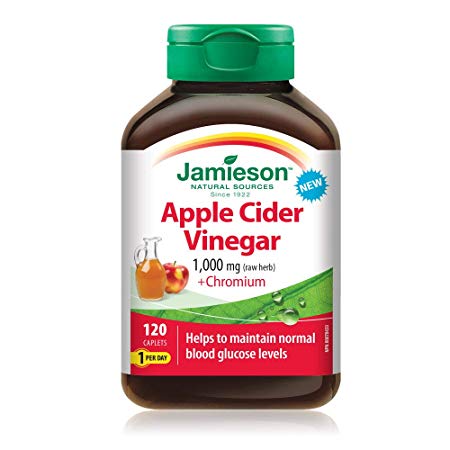 Jamieson Apple Cider Vinegar 1000 Mg   Chromium, 120 Count