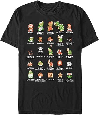 Nintendo Men's Pixel Cast T-Shirt