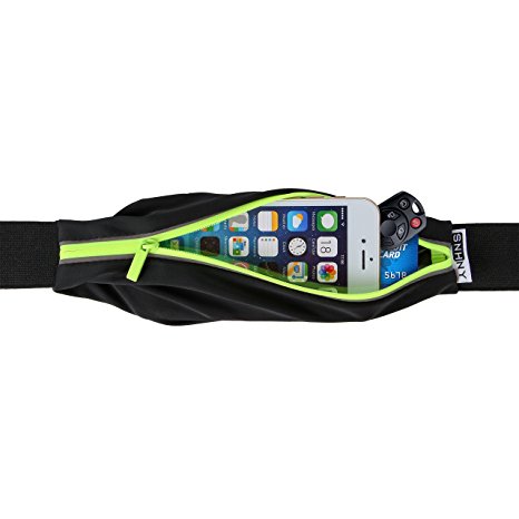 Top Fit Running Belt for Men   Women, Holds all IPhones   Accessories, Completely Comfortable Running Belt for Trail Running or Hiking. GUARANTEED Best Running Belt, Higher Quality Than Competitors. From SNHNY