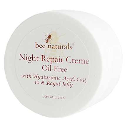 BEST Night Repair Oil Free Cream - Advanced Skin Moisturizer - Fast Absorbing - Formulated with Royal Jelly, Hyaluronic Acid and Triglycerides - Visible Results - Healthy Radiant Skin