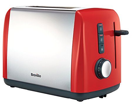 Breville VTT757 Colour Collection 2 Slice Toaster, Red