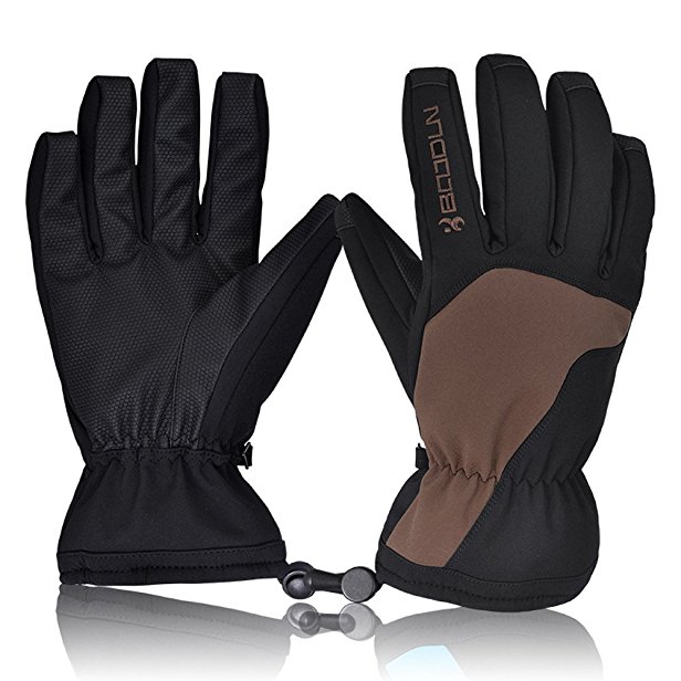 Ski Gloves, Hicool Waterproof Thermal Winter Ski Gloves Snowboard Snowmobile Motorcycle Cycling Outdoor Sports Gloves-Men’s