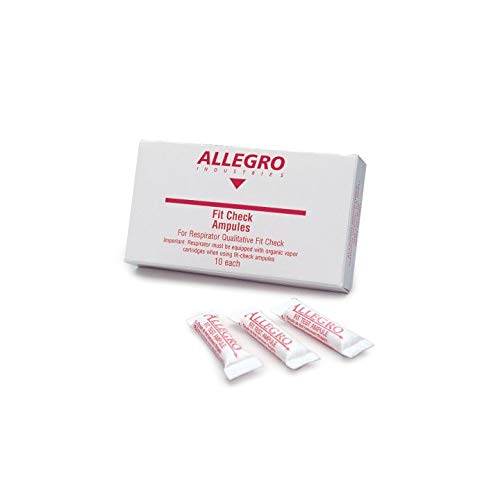 Allegro Industries 0201 Respirator Fit‐Check Ampoules, Banana Oil (Pack of 10)
