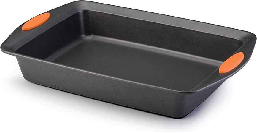 Rachael Ray Oven Lovin' Nonstick Bakeware 9-Inch-by-13-Inch Cake Pan, Orange