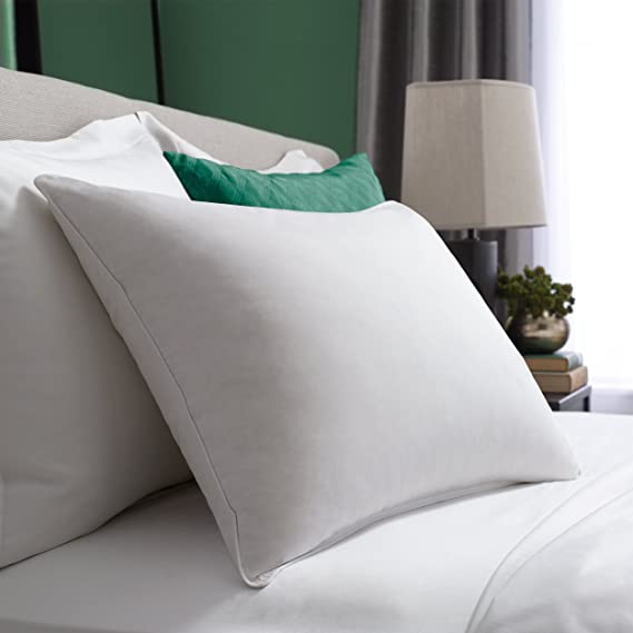 Pacific Coast Hotel Symmetry Pillow 230 Thread Count Down & Resilia Feathers Machine Wash & Dry - King