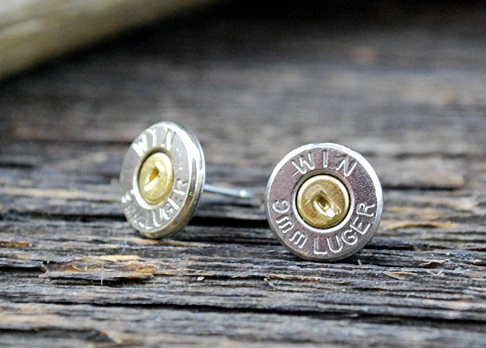 9mm Stud Bullet Earrings