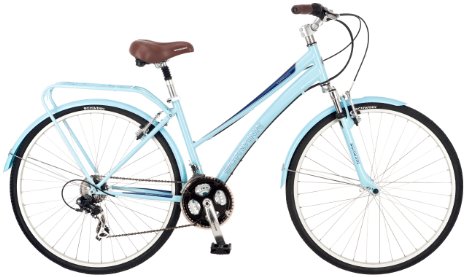 Schwinn Women's Community 700c Hybrid Bicycle, Light Blue, 16-Inch Frame