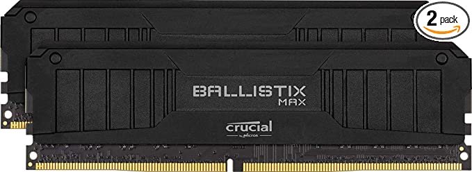 Crucial Ballistix MAX 5100 MHz DDR4 DRAM Desktop Gaming Memory Kit 16GB (8GBx2) CL19 BLM2K8G51C19U4B (Black)