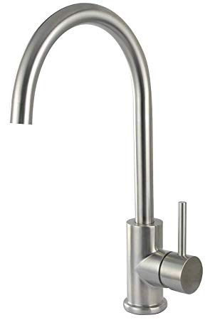 Trywell Single Handle Lead Free Kitchen Bar Sink Faucet, T304 Solid Stainless Steel
