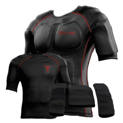 Titin Force Weighted Shirt System Black