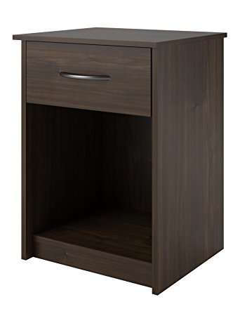 Ameriwood Home Core Night Stand, Brown Walnut