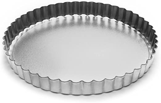 Fox Run Round Tartlet/Quiche Pan with Removable Bottom, Tin-Plated Steel, 8-Inch