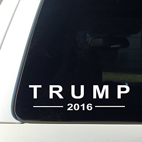Trump 2016 Decal - High Quality Vinyl Graphic Bumper Sticker perfect for your car, truck, suv, rv, motorcycle, scooter, van, semi or whatever it is you drive.