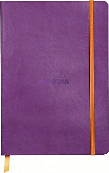Rhodiarama Dot 5.8 x 8.3 inch Purple Notebook