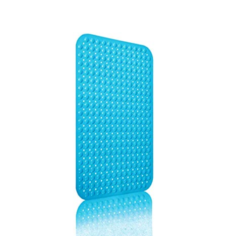 ORSJA Silicone Shower Mat Non Slip, Machine Washable Not Deformed, Bath Mat Antibacterial & Mildew Resistant &Eco Friendly No Odor Bathroom Mat,Thickened Bathtub Mat with Suction Cups