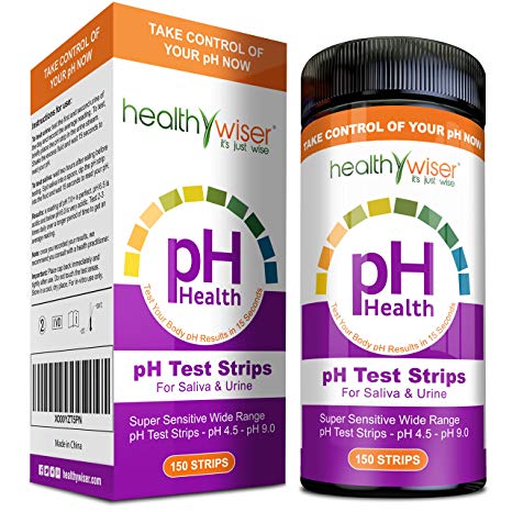 pH Test Strips 150ct   BONUS Alkaline Food chart PDF   21 Alkaline Diet Recipes eBook For pH Balance, Quick and Accurate Results in 15 seconds, Check Your Acidic & Alkaline Level Using Saliva & Urine