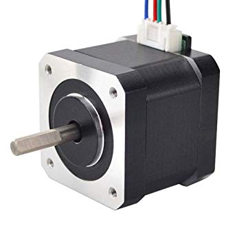 STEPPERONLINE Nema 17 Stepper Motor 1.5A 12V 63.74oz.in  4-Lead 39mm Body W/ 1m Cable and Connector for DIY CNC/ 3D Printer/Extruder