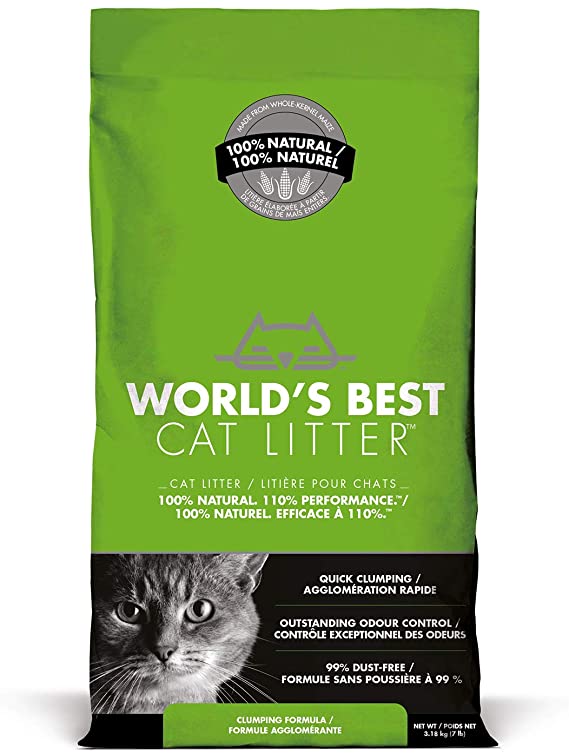 World's Best Cat Litter, Clumping, Biodegradable, Original 3.18kg