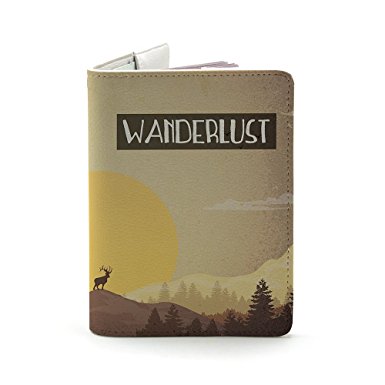 Wanderlust Collection ✮ Personalized Passport Holder ✮ Travel Wallet ✮ Printed with Premium Quality Ink ✮ Free Custom Name Print ✮ Best Travel Gifts ✮ Leather Passport Cover By Handmade Curious