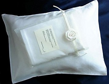 100% Mulberry Silk Travel Pillowcase 12x16 in Undye White