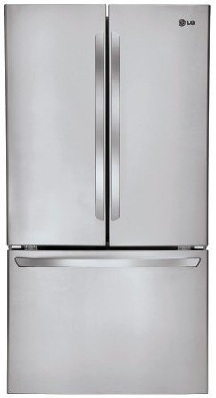 LG LFCS31626S 36" 30.6 Cu. Ft. Super Capacity ENERGY STAR French Door Refrigerator in Stainless Steel