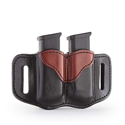 1791 GUNLEATHER 2.2 Mag Holster - Double Mag Pouch for Double Stack Mags, OWB Magazine Pouch for Belts - Classic Brown, Stealth Black, Black & Brown and Signature Brown