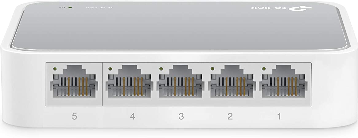 TP-LINK 5 Port UNMANAGED Desktop Switch 10/100 (5) White 3 YR WTY