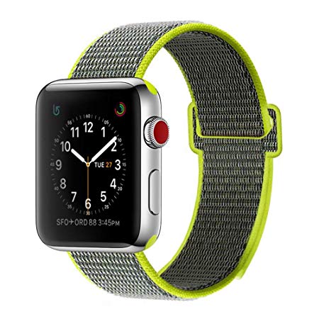 BEA FASHION Sport Bands Compatible with Apple Watch Band 38mm 42mm Soft Breathable Woven Nylon Replacement Sport Loop Band for Apple Watch Series 3 Series 2 Series 1