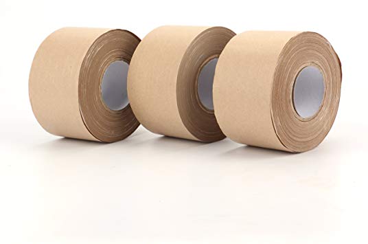 Fasmov Kraft Paper Tape, Shipping Packaging Tape,Ideal for Sealing and Packaging- 2.4 Inches x 114 Feet(Pack of 3)