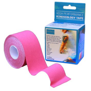 Kinesiology Tape - Premium Athletic Performance Sports Tape for Injury and Performance Great for neck elbow Achilles calf knee back and shoulder pain Flexible KT Tape for use with Marathon Crossfit and other sports