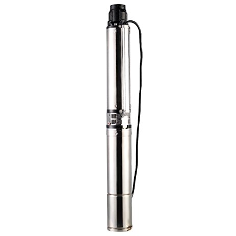 Goplus 1 HP Stainless Deep Well Submersible Pump, 33 GPM 200 ft MAX w/ Control Box