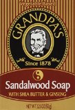 Grandpas Sandalwood Bar Soap with Shea Butter and Ginseng 325 Ounce