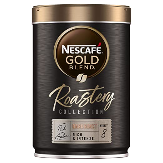 Nescafe Gold Blend Roastery Collection Dark Roast Rich & Intense Coffee, 100 g, Black & Gloden, (12465134)