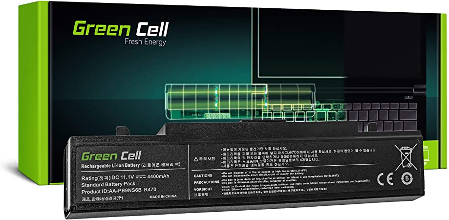 Green Cell® Standard Series Battery for Samsung RC510 RC520 RC530 RC710 RC720 RC730 RF510 RF511 RF710 RF711 Laptop (6 Cells 4400mAh 11.1V Black)