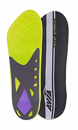 Avia Pain Relief Plantar Fasciitis Orthotic Insole For Women,1 Pair -Size 6-10 (3/4 Length)