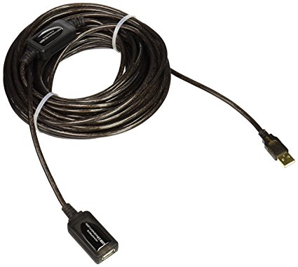 Monoprice 49ft 15M USB 2.0 A Male to A Female Active Extension / Repeater Cable (Kinect & PS3 Move Compatible Extension)