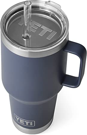 YETI Rambler 35 oz Straw Mug, Vacuum Insulated, Stainless Steel, Navy