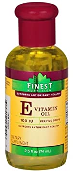 Finest Nutrition Vitamin E Oil, 2.5 fl oz (1 bottle)
