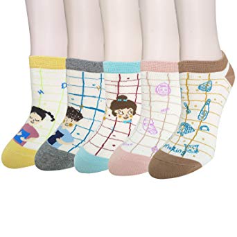 4-5 Pairs Womens Cute Animal Socks, Fun and Cool Art Socks