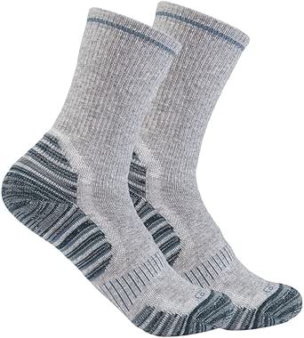 Carhartt Women's Force Midweight Synthetic-Wool Blend Crew Sock 2 Pack