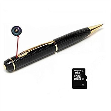 KOAMLY Official Hidden Cameras Spy pen 1280x720 mini Camera Digital Video Camcorder Executive Pen, Portable Spy Camera Recorder Pens (Free 8GB SD Card)
