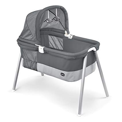 Chicco LullaGo Deluxe Portable Bassinet, Charcoal