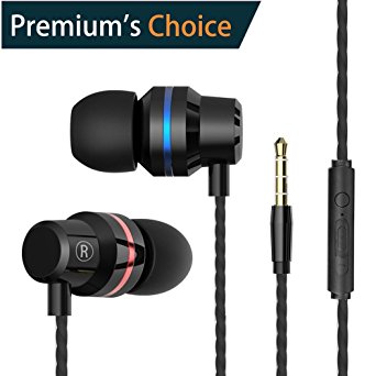 Wired Earbuds Microphone Mic Earphones Volume Control Kids Children In Ear Headphones Corded Noise Cancelling Headsets Remote Sweatproof For School Boys Girls Iphone Android Samsung IOS