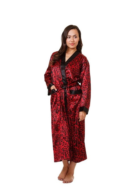 Womens Long Printed Robes with Pockets New Arrival Up2date Fashion StyleGwn17