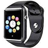 Cyxus Wireless Bluetooth A1 Smart Watch with Camera and Sim Card Support with Apps Like Whatsapp and Facebook for All 3G & 4G Android/iOS Smartphones - (Black) for Girls,Boys, Man,Women