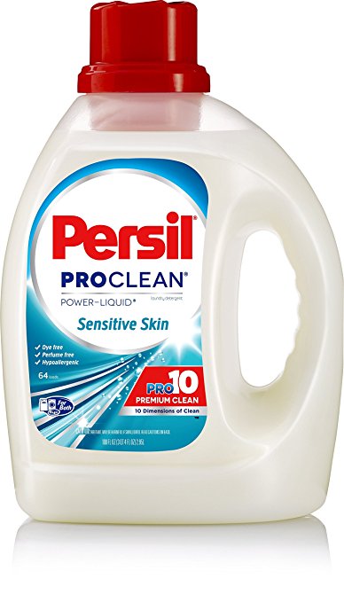 Persil ProClean Power-Liquid Laundry Detergent, Sensitive Skin, 100 Fluid Ounces, 64 Loads