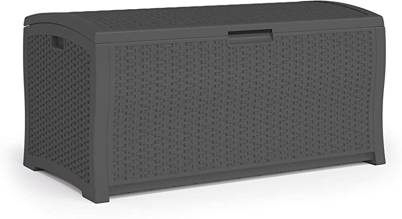 Suncast DBW9936P Extra Large Deck Box, Peppercorn