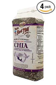 Bobs Red Mill Chia Seeds 16-oz Bags Count of 4