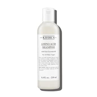 Kiehl's Amino Acid Shampoo, with Amino Acids and Coconut Oil to Clarify and Cleanse, Helps Strengthen Hair, Prevent Breakage, Without Compromising Hydration, Suitable for All Hair Types, Paraben-Free