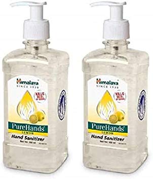 Himalaya Pure Hands Hand Sanitizer - 500 ml (Pack of 2)